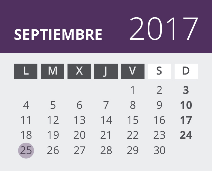 Calendario de Vizcaya. Septiembre